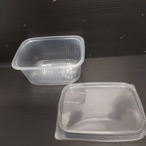 Miska PP hranatá 250 ml transparentní 108x82x49 mm (100 ks)